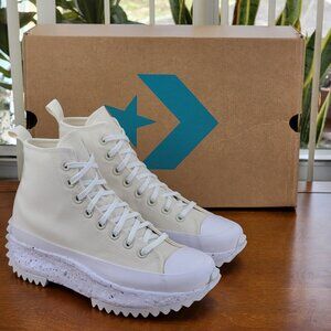 Converse Run Star Hike Crater Hi 'Hybrid Texture' 171575C Egret/White 9.5 Womens